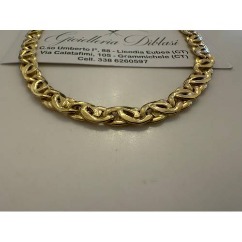 COLLANA Uomo Donna Unisex ORO GIALLO...