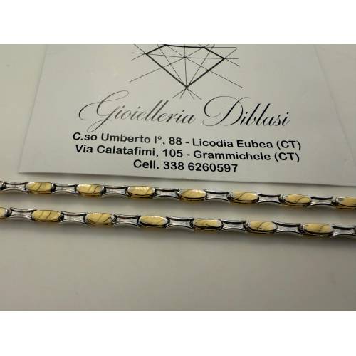COLLANA Uomo Donna ORO 18 Carati 750%...