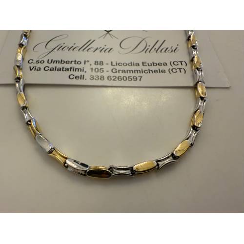 COLLANA Uomo Donna ORO 18 Carati 750%...