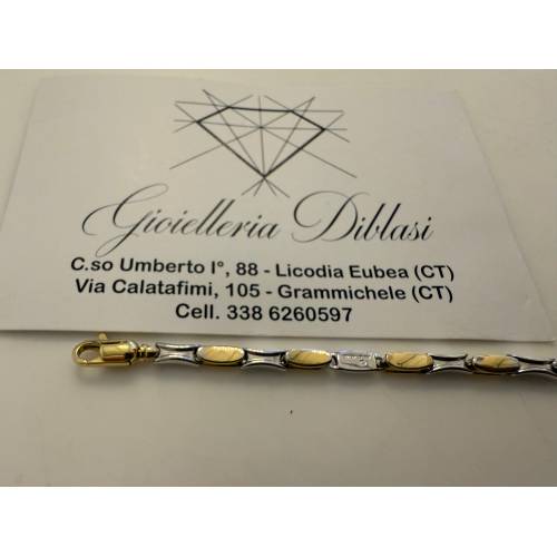 COLLANA Uomo Donna ORO 18 Carati 750%...