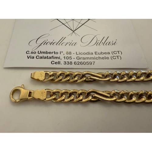 COLLANA Uomo Donna Unisex ORO GIALLO...