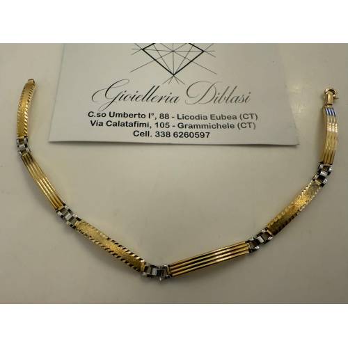 BRACCIALE Uomo In ORO 18 Karati 750%...