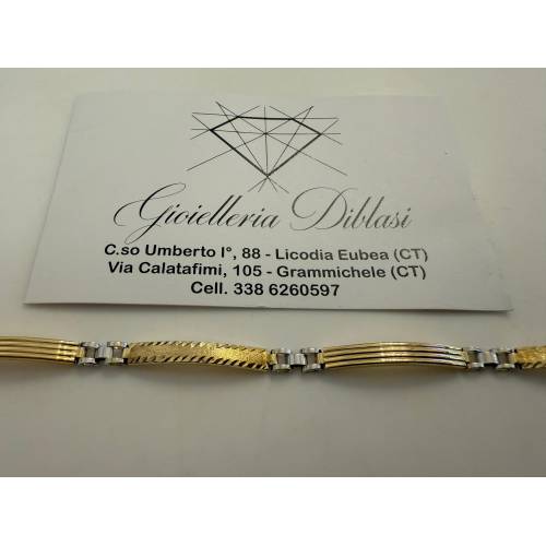 BRACCIALE Uomo In ORO 18 Karati 750%...