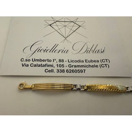 BRACCIALE Uomo In ORO 18 Karati 750%...