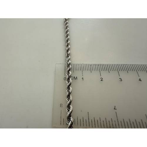 COLLANA ORO BIANCO 18 Kt 750% Uomo...