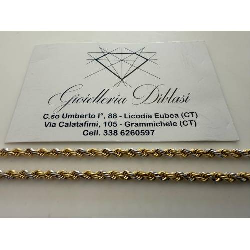 COLLANA ORO 18 KT 750% Unisex Giallo...