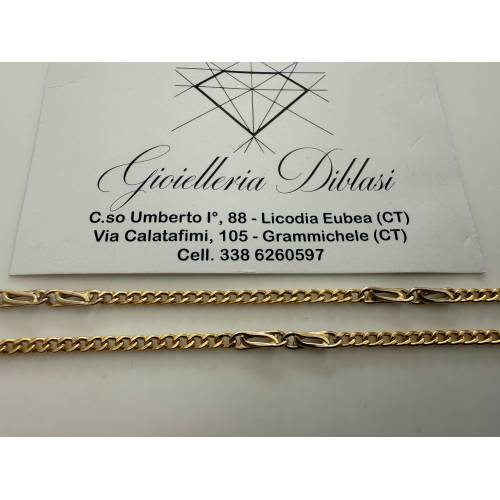 COLLANA Collier CATENA Girocollo ORO...