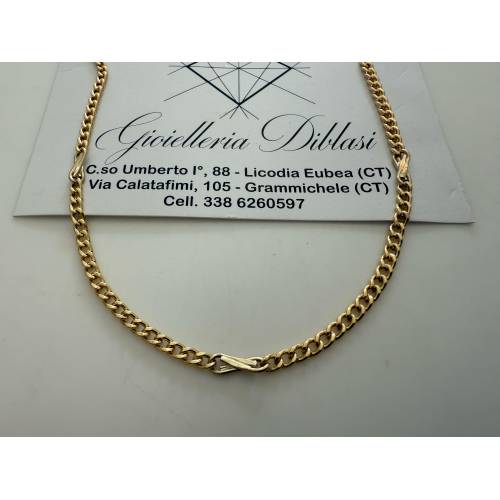 COLLANA Collier CATENA Girocollo ORO...