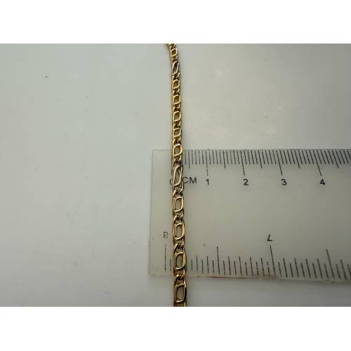 COLLANA ORO Bicolor GIALLO BIANCO 18...