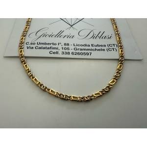 COLLANA ORO Bicolor GIALLO...