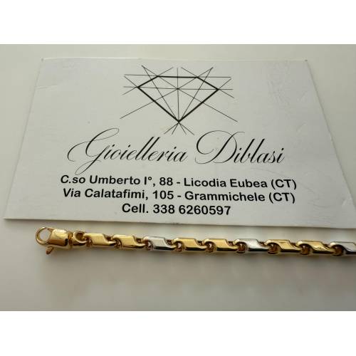 BRACCIALE Oro 18 Karati 750% Uomo...