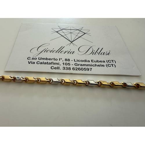 BRACCIALE Oro 18 Karati 750% Uomo...